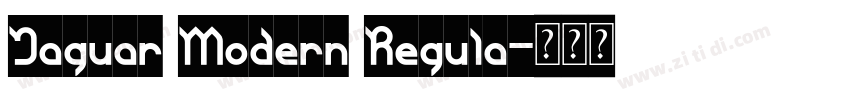 Jaguar Modern Regula字体转换